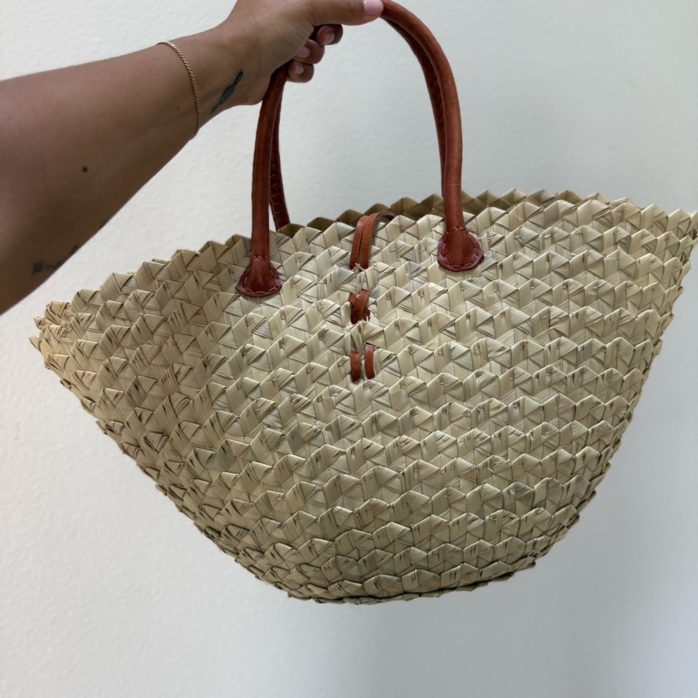 Large Wicker Tote Bag - Picture 6 of 7